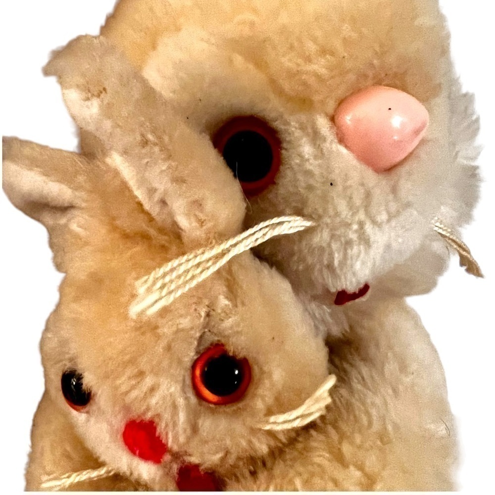 Vintage Atlanta Gerber Mama & Baby Bunny Rabbit Plush Stuffed Animal 12” Korea - Picture 3 of 12